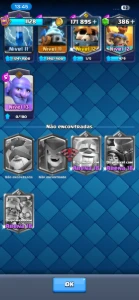 Conta clash royale +6K troféus/ quase todas as cartas libera