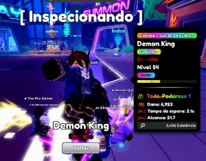 Demon King Shiny Secret Shiny Novo Anime Defenders - Roblox