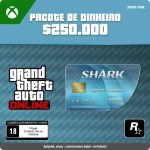 GTA Online: Pacote de Dinheiro Tubarão-Tigre $250.000 - Xbox