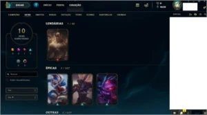 Conta League of Legens Diamante IV - League of Legends LOL