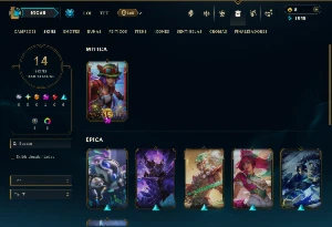 Mestre com 55 Champs e 14 Skins ( 172 PDL ) - League of Legends LOL