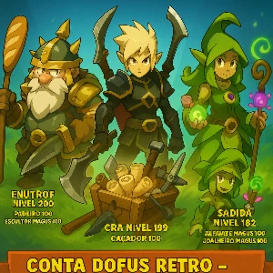 Dofus Retro Boune Boon – Enutrof 200, Cra 199, Sadida 182