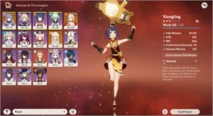 GENSHIN IMPACT CONTA COM KEQING + YOIMIYA AR 40