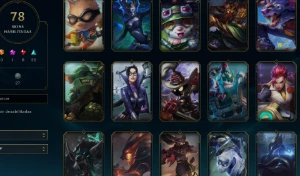 CONTA LOL - LVL 165 - 138 Champions - 78 Skins - FULL ACESSO - League of Legends