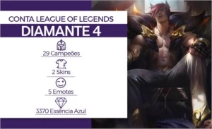 CONTA LEAGUE OF LEGENDS |DIAMANTE 4 • 29 CAMPEÕES • HIGH MMR LOL