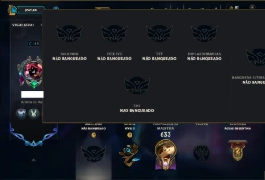 Unranked com TODOS os Champs e 280 Skins +2 Prestigios