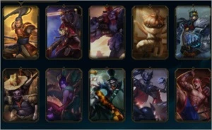 Conta lol com 99 campeões e 76 skins - League of Legends