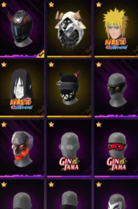CONTA FF RARA: Combo Naruto  (Naruto + Kakashi + Minato) - Free Fire