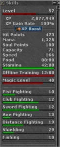 EK (175) RP (109) ED (57) + PREMIUM + MAKES + ITENS - Tibia