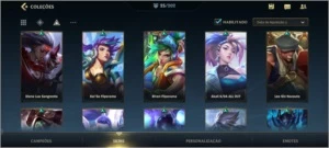 WILD RIFT ACC D4 com várias skins - League of Legends: Wild Rift LOL WR
