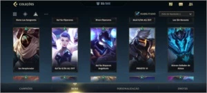 WILD RIFT ACC D4 com várias skins - League of Legends: Wild Rift LOL WR
