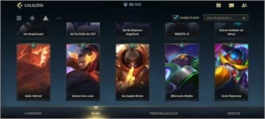 WILD RIFT ACC D4 com várias skins - League of Legends: Wild Rift LOL WR