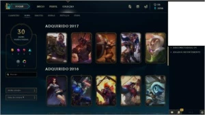 CONTA PRATA II MMR DE GOLD (NUNCA FOI BANIDA) + 30 SKINS - League of Legends LOL