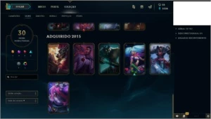CONTA PRATA II MMR DE GOLD (NUNCA FOI BANIDA) + 30 SKINS - League of Legends LOL