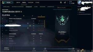 CONTA LEAGUE OF LEGENDS PLATINA 1 NA MD5 BARATO LOL