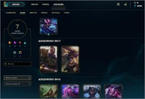 Gold 2, level 46, 18 baus hextech - League of Legends LOL