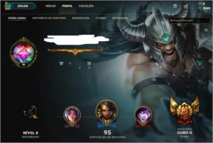 Gold 2, level 46, 18 baus hextech - League of Legends LOL