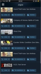 Conta da Steam com vários jogos