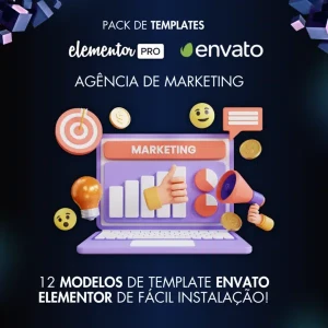 Pack de Templates Envato Elements Tema Agência de Marketing - Outros