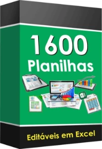 Pacote Com 1600 Planilhas Excel / Promoção Compre Já