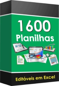 Pacote Com 1600 Planilhas Excel / Promoção Compre Já - Others