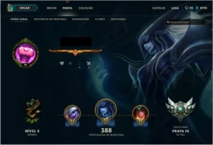 conta league of legends LOL