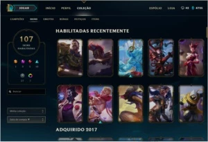 conta league of legends LOL