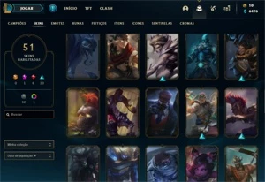 Conta Bronze 4 Com 100 champs e skins. - League of Legends LOL