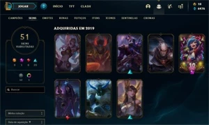 Conta Bronze 4 Com 100 champs e skins. - League of Legends LOL