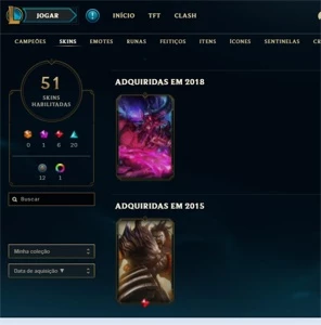 Conta Bronze 4 Com 100 champs e skins. - League of Legends LOL