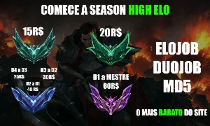 ELO JOB • LEAGUE OF LEGENDS • Mono Darius Mestre Top 6 BR LOL