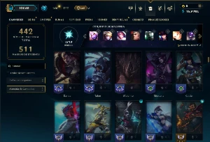 Unranked com 150 Champs e 200 Skins ( TOP / MID / SUP ) - League of Legends LOL