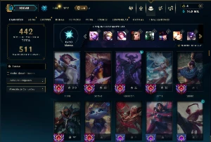 Unranked com 150 Champs e 200 Skins ( TOP / MID / SUP ) - League of Legends LOL