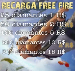 Free fire recarga diamantes