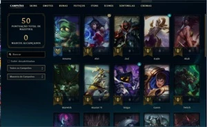 Conta com skin rara de kayle juiza - League of Legends LOL