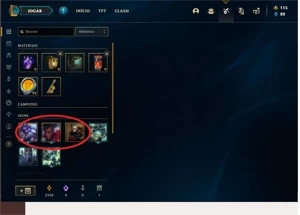 Conta com skin rara de kayle juiza - League of Legends LOL