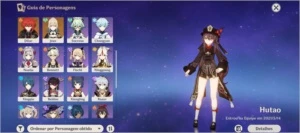 Conta Genshin Impact 10 heróis 5*