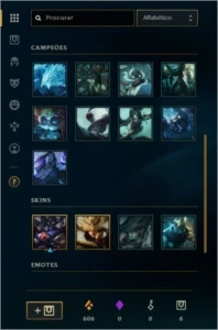 Conta lol platina 1 muitas skins - League of Legends