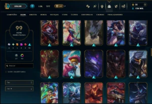 Prata 2 com TODOS os Champs e 99 Skins +6 Prestigios - League of Legends LOL