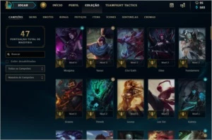 Prata S1 GOLD S2 DIAMANTE D3 1400 emblemas - League of Legends LOL