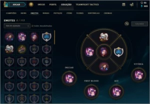 Prata S1 GOLD S2 DIAMANTE D3 1400 emblemas - League of Legends LOL