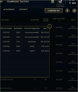 Prata S1 GOLD S2 DIAMANTE D3 1400 emblemas - League of Legends LOL