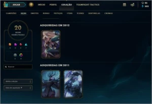 Prata S1 GOLD S2 DIAMANTE D3 1400 emblemas - League of Legends LOL