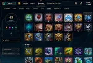 Prata S1 GOLD S2 DIAMANTE D3 1400 emblemas - League of Legends LOL