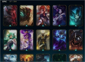 CONTA PLATINA IV - COM 57 SKINS ( 2 ULTIMATES) - League of Legends LOL