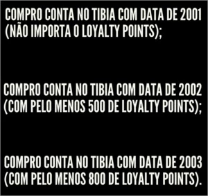 COMPRO CONTA DE TIBIA COM DATA DE 2001/2002/2003.