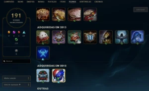 Conta League of Legends Full Acesso - 156 Champs e 112 Skins LOL