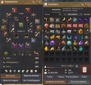 Conta Black Desert Mistica soca fofo