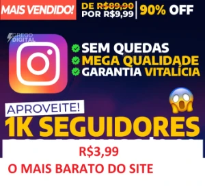 [Promoção] 1K Seguidores Instagram por apenas R$ 3,99 - Redes Sociais