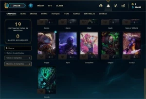 Conta ouro 2 com 26 Champs e 2 Skins - League of Legends LOL